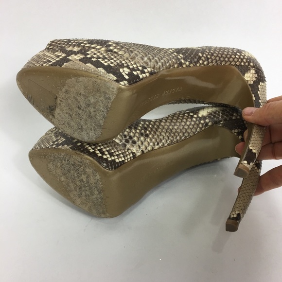 Walter Speiger Snakeskin Platform Pumps - Picture 6 of 7